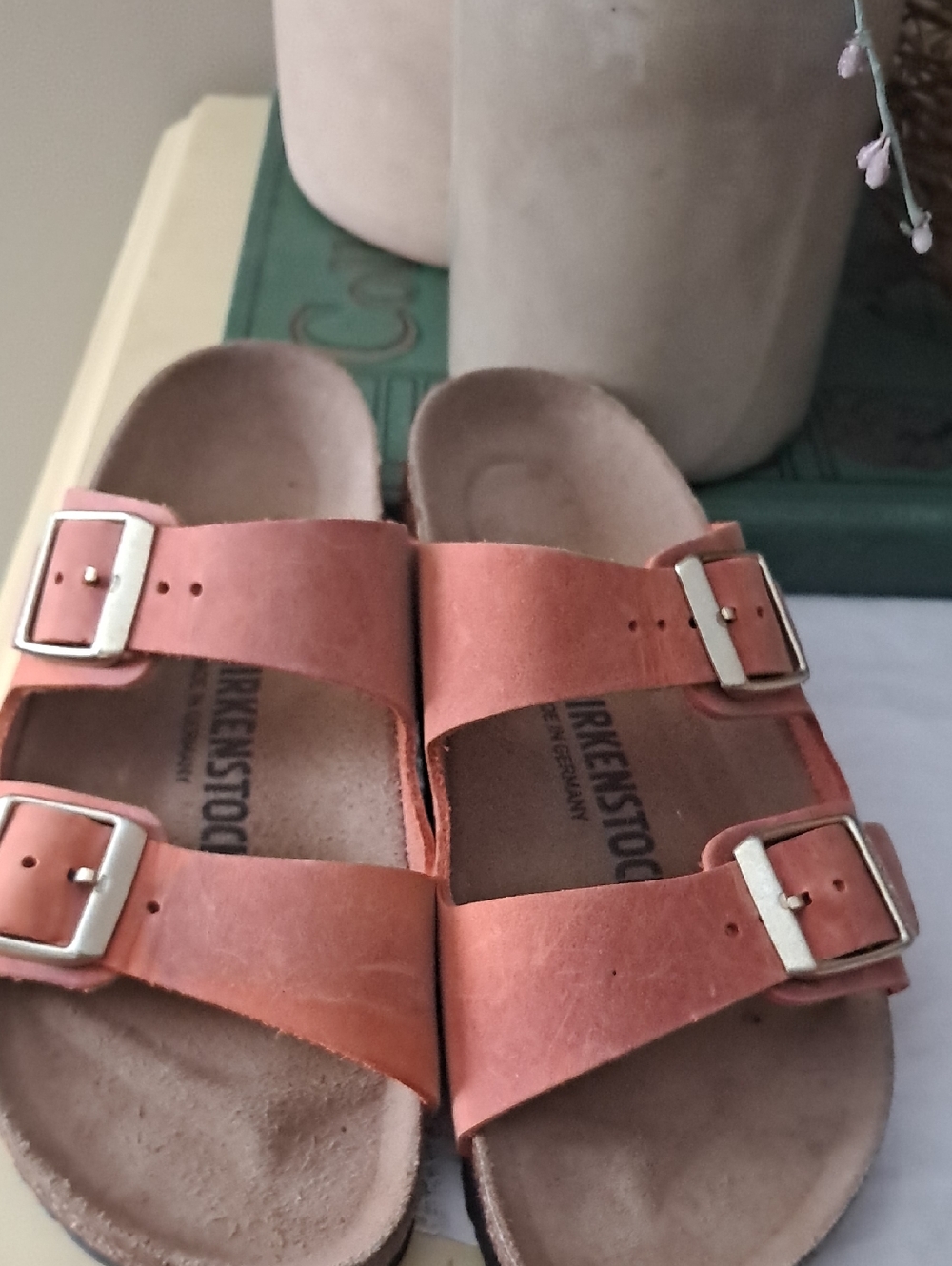 Birkenstock Women's Arizona Sandals in Terracotta/burnt Orange